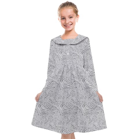 Light Grey Snake Kids  Midi Sailor Dress from ArtsNow.com
