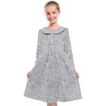 Light Grey Snake Kids  Midi Sailor Dress