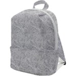 Light Grey Snake Zip Up Backpack
