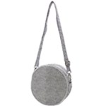 Light Grey Snake Crossbody Circle Bag