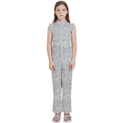 Kids  Sleeveless Ruffle Edge Band Collar Chiffon One Piece 