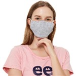 Light Grey Snake Fitted Cloth Face Mask (Adult)