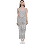 Light Grey Snake V-Neck Camisole Jumpsuit