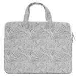 Light Grey Snake MacBook Pro 13  Double Pocket Laptop Bag