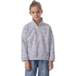Light Grey Snake Kids  Half Zip Hoodie