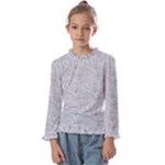 Light Grey Snake Kids  Frill Detail T-Shirt