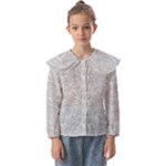 Light Grey Snake Kids  Peter Pan Collar Blouse