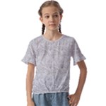 Light Grey Snake Kids  Cuff Sleeve Scrunch Bottom T-Shirt