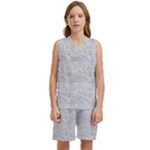Light Grey Snake Kids  Basketball Mesh Set