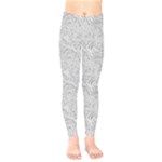 Light Grey Snake Kids  Classic Winter Leggings