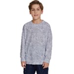 Light Grey Snake Kids  Crewneck Sweatshirt