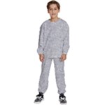 Light Grey Snake Kids  Sweatshirt set