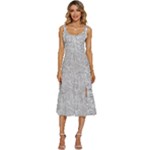 Light Grey Snake Women s Sleeveless Corset Midi Dress