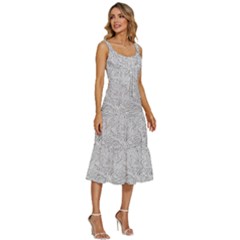 Women s Sleeveless Corset Midi Dress 