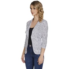 Women s One-Button 3/4 Sleeve Short Jacket 