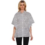 Light Grey Snake Women s Batwing Button Up Shirt