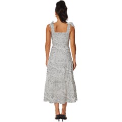 Tie-Strap Tiered Midi Chiffon Dress 