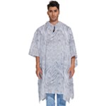 Light Grey Snake Men s Hooded Rain Ponchos