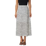 Light Grey Snake Classic Midi Chiffon Skirt