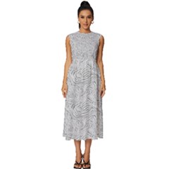 Sleeveless Round Neck Midi Dress 