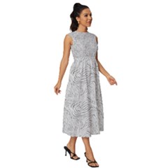 Sleeveless Round Neck Midi Dress 