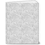 Light Grey Snake 7  x 9  Hardcover Notebook
