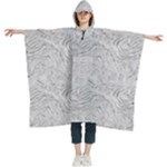 Light Grey Snake Women s Hooded Rain Ponchos