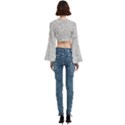 Trumpet Sleeve Cropped Top 