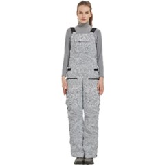 Women s Side Zip Front Pouch Ski And Snowboard Bib Pants	 