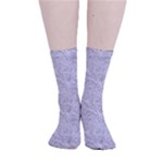 Light Grey Snake Smooth Crew Length Tube Socks