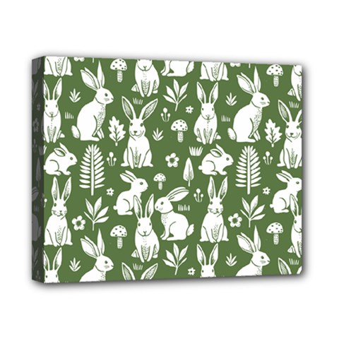 Easter bunny pattern Canvas 10  x 8  (Stretched) from ArtsNow.com