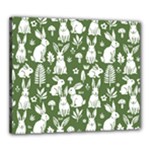 Easter bunny pattern Canvas 24  x 20  (Stretched)