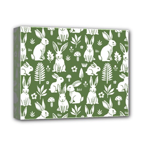 Easter bunny pattern Deluxe Canvas 14  x 11  (Stretched) from ArtsNow.com