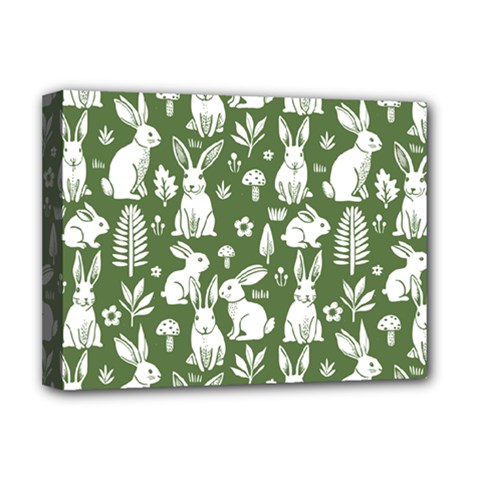 Easter bunny pattern Deluxe Canvas 16  x 12  (Stretched)  from ArtsNow.com