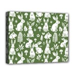 Easter bunny pattern Deluxe Canvas 20  x 16  (Stretched)