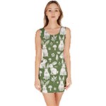 Easter bunny pattern Bodycon Dress