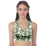 Easter bunny pattern Fitness Sports Bra