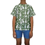 Easter bunny pattern Kids  Short Sleeve Swimwear