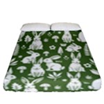 Easter bunny pattern Fitted Sheet (Queen Size)