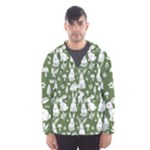 Easter bunny pattern Men s Hooded Windbreaker