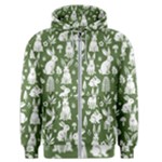 Easter bunny pattern Men s Zipper Hoodie