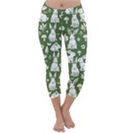 Easter bunny pattern Capri Winter Leggings 