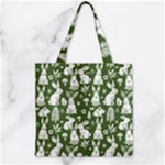 Easter bunny pattern Zipper Grocery Tote Bag