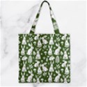 Zipper Grocery Tote Bag 