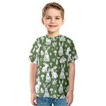 Easter bunny pattern Kids  Sport Mesh T-Shirt
