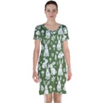 Easter bunny pattern Short Sleeve Nightdress