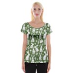 Easter bunny pattern Cap Sleeve Top