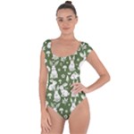 Easter bunny pattern Short Sleeve Leotard 