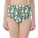 Easter bunny pattern Classic High-Waist Bikini Bottoms