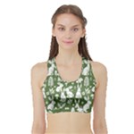 Easter bunny pattern Sports Bra with Border